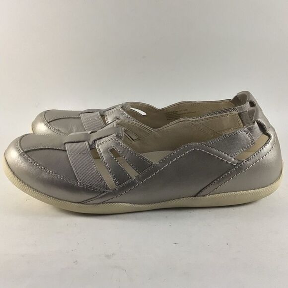 Abeo lite lucky womens shoes leather loafers silver size 9.5 - Picture 4 of 9